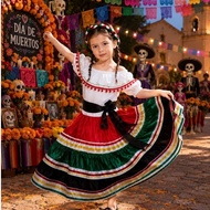 Mexico Costume Dress for Kids Girl M11