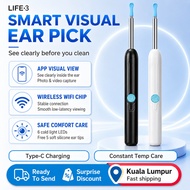 3Life CC6 Smart Ear Camera with WiFi APP, HD Camera, 6 LED Lights, Gyroscope and Cleaning Accessorie