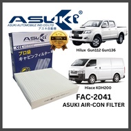 ASUKI Cabin Aircond Toyota Hilux GUN112 Gun136 Hiace KDH200 KDH222 High Quality FAC-2041 01452-02650