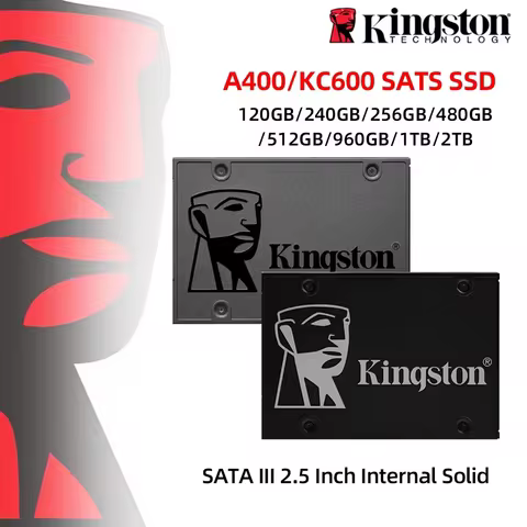 Kingston A400 120GB 240GB 480GB 960GB KC600 SSD 1TB 256GB 512GB 2TB SATA 3 2.5 Internal Solid State 