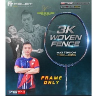 FELET BADMINTON RACKET 3K WOVEN FENCE / TITANIUM TI-88 (100% Original)