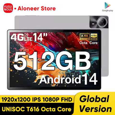 New flagship 14 Inch Android 14 Tablet Pc 16GB+512GB 2.5K IPS 12900mAh 5G WiFi Bluetooth Google Play