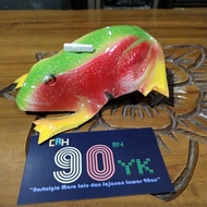 Snakehead Frog. Traditional Frog Toys for Children 90s.