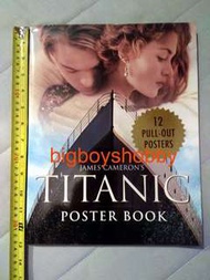 James Cameron's Titanic Poster Book (平裝) 電影"鐵達尼號"海報書 內藏12張20x25吋已摺海報 全新未使用 內裡98%全新 實物拍攝 請看圖片介紹
