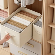 Foldable Fabric Storage Box, Clothes Organizer for Wardrobe, Cotton Linen Material 18-62L