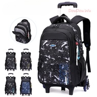 Children Trolley Bag Boy Backpack Large Capacity School Bag Boy Bag Boy