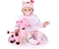 ตุ๊กตาบ้านเรือน Real Touch Baby Reborn รุ่น 55CM ตุ๊กตาเด็กน่ารักที่สร้างสรรค์ขึ้นมาด้วยน้ำหนักเบาแล