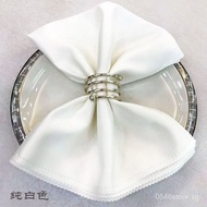 High-end White Napkin Hotel Napkin Tablecloth Napkin Folded Napkin Cup Cloth Restaurant Tablecloth N