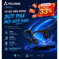 Mojawa Aerra Bone Conduction Headphones Black, Bluetooth 5.2, 8h Battery, Running and Gym Bone Condu