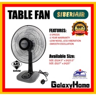 SIBERIAIR 12"/16" HIGH QUALITY HIGH WIND TABLE FAN - DARK GREY [SIRIM APPROVED] UNDER GROUP OF CIMA 