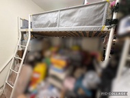 IKEA VITVAL 碌架床連護欄 附床墊及兩張防水床笠