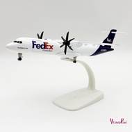 YosunRui] 1 Set 20cm Fedex ATR Airplane Model Airplane Toy Diecast Metal Alloy Collection Children T