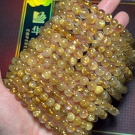 ⭐️ไหมทอง ขายส่ง‼️ 4/6/7/8/10/11 มิล (Premium) หินนำโชค หินมงคล หินสี กำไลหิน หินแท้ เครื่องประดับ DI