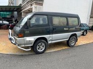 1995年 三菱得利卡【2.5 綠銀色 手排 柴油 4WD 日本原裝引擎 方燈款 渦輪 正一手車 正時皮帶剛更換完成  