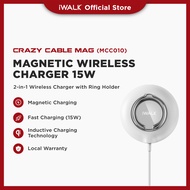 iWALK 15W Magnetic 15W Fast Wireless Charger with Finger Ring