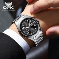 OPK watch for men waterproof 2024 original imported quartz watch for men multifunctional digital dial stainless steel seiko watch for men