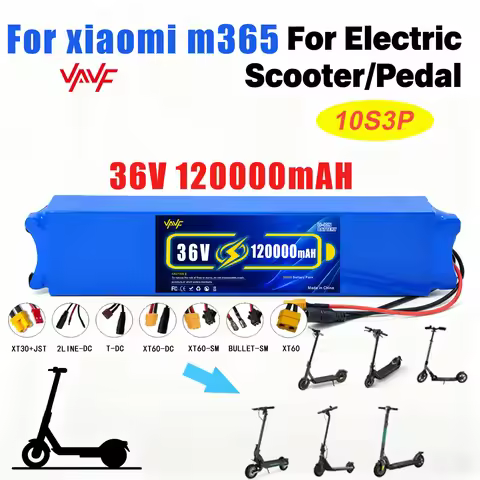 10S3P 36V 120000mAh 36v Electric Scooter Battery Pack 18650 Lithium for M365 Electric Scooter⚾️150w~