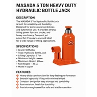 MASADA 5 Ton Heavy Duty Hydraulic Bottle Jack