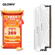 光威（Gloway）16GB(8Gx2)套装 DDR4 3600 台式机内存 天策系列-皓月白