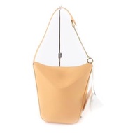 全新未使用 ★ JIL SANDER SANDER J07WD0016 Logo 皮革鏈條單肩包 橘色 義大利製造 女款 原價 ¥250,000