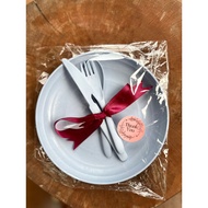 DOORGIFT MURAH KAHWIN DOOR GIFT TUNANG PINGGAN MANGKUK CENDERAHATI PINGGAN SUDU GARFU/ SPOON AND FORK doorgift plate set