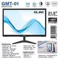 GLINK หน้าจอมอนิเตอร์ มี 3 รุ่น GMT-01 (ไม่มีลำโพง) GMT-01S (ลำโพงในตัว) GMT-02 (จอภาพไร้ขอบ)