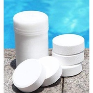 Chlorine Tablet for Water Feature or swimming pool TCCA 90%. 5 pieces of 200g tablet (approx 7.4cm D