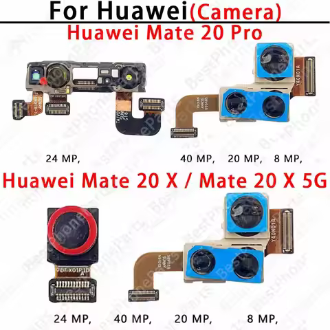 Selfie Front and Rear Back Camera For Huawei Mate 20 Pro Mate20X 5G Main Facing Camera Module Flex C