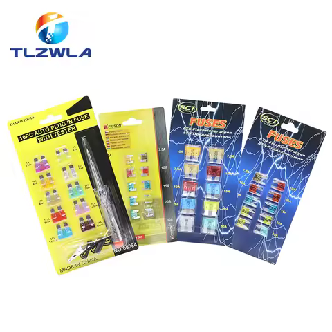 Car Fuse 32V Standard Mini Fuse insert Set 3A 5A 7.5A 10A 15A 20A 25A 30A Amp Clip Fuse for Car Truc