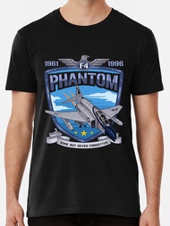 Men' s Vintage F4 Phantom II Jet Fighter T- Shirt- 100% Cotton, Soft& Comfortable