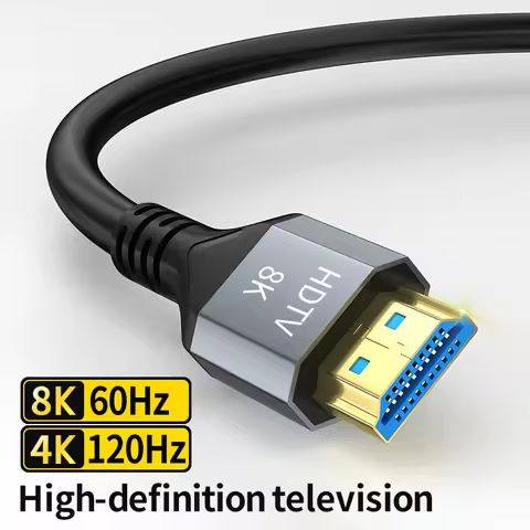 48Gbps HDMI 2.1 Cable 8K@60Hz 4K@120Hz UHD HDR High Speed 8k HDMI to HDMI Cable for HDTV Gaming Moni