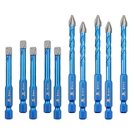 Diamond Drill Bit 1/4"*5 - Carbide Tipped Drill bit 1/4"*5 Masonry Drill Bit for Porcelain Ceramic T