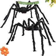 KEATHS Halloween Giant Realistic Spider, Soft Plush Decoration Large Black Spiders,  Simulation Tric