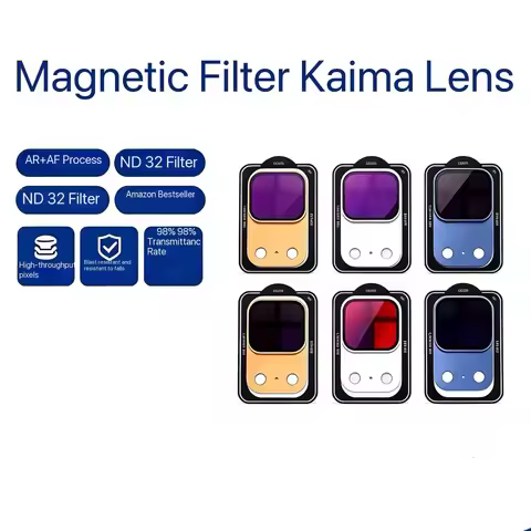 ND 32 Filter Magnetic Kaima Lens for iPhone 17 Pro Max/iPhone 17 Pro Full Coverage Ultra-Thin Camera