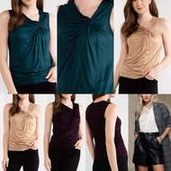 WOMEN'S SLEEVELESS FRONT DRAWSTRING TOP A66