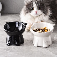 Cat Supplies Water Bowl Feeding Container Water Bowl Food Bowl Cat Bowl Tall Cat Bowl Plastic Cat Bo