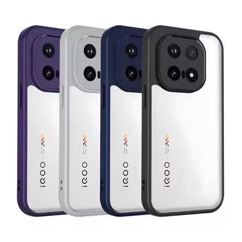 Transparent Silicone Case For Vivo iQOO 15 13 iqoo15 iqoo13 PC Back TPU Bumper Shockproof Clear Phon