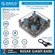 CODE B ORICO MH4U-U3 USB3.0 Transparent Desktop HUB