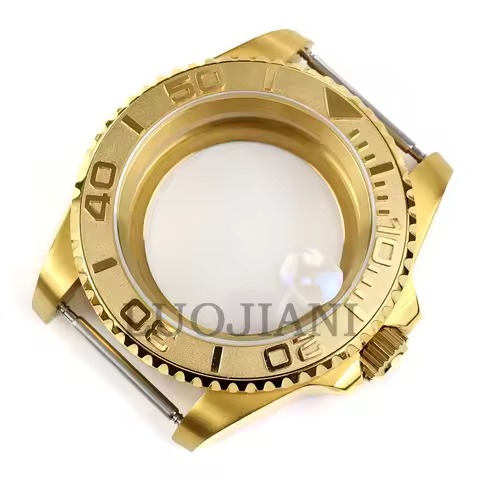 Gold 40mm Watch Case NH35 Watch Accessories Fit NH34 NH35 NH36 Movement Stainless Steel Submariner G
