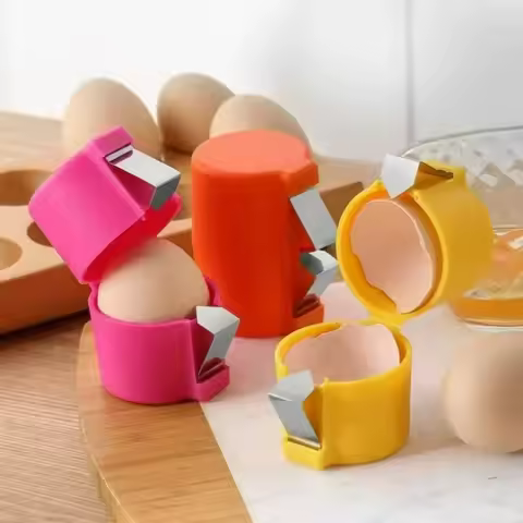 New Egg Shell Opener Portable Egg Opener Kitchen Handheld Egg Shell Crusher Household Press Egg Shel