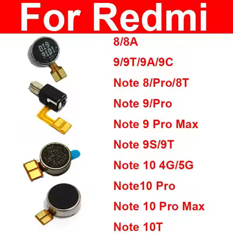 Motor Vibrator For Xiaomi Redmi Note 8 9 10 Pro 4G 5G Note 8T 9S 10T Vibration Motor Flex Cable Modu