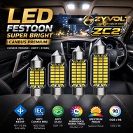 Zyvolt ZC2 Festoon LED Light C5W C10W Car Interior 12/24V S3014 CRI95 CANBUS 4.5W Ceiling Cabin Trun