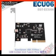 [ PCPARTY ] 銀欣 SilverStone ECU06 SuperSpeed USB 20Gbps / USB 3.2 Gen 2x2 Type-C PCIe 擴充卡