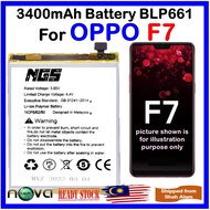 ORIGINAL NGS 3400mAh Battery BLP661  Fit For OPPO F7 CPH1819 CPH1821 OPPO A3 CPH1837 with phone open