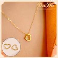 18k ทอง เค แท้ สร้อยคอจี้หัวใจ 3D 99.99% ทองแท้ๆ เครื่องประดับของขวัญวันเกิดแฟนสาว