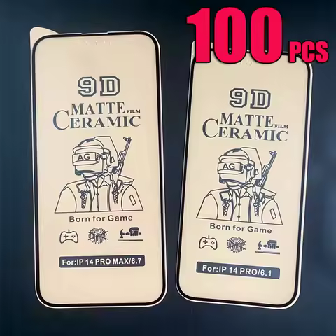 100pcs 9D Ceramics Film Matte Screen Protector Full Cover Coverage For iPhone 17 Air 16 Pro Max 16E 