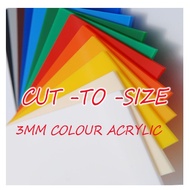 3mm CUSTOM CUT TO SIZE ACRYLIC SHEET, CUSTOM COLOR ACRYLIC SHEET ACRYLIC CLEAR SHEET/ PAPAN PLASTIK 