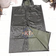 HIJAU LLETSS!! Tni green poncho / tni army green poncho raincoat