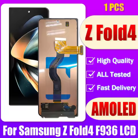 6.2" AMOLED LCD For Samsung Z Fold4 Z Fold 4 5G F936B F936U LCD Display Touch Screen Digitizer Assem