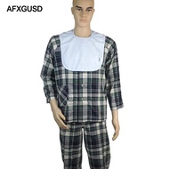 [AFXGUSD] Bedridden Patients Washable Reusable Adults Bib Mealtime Clothing  Apron - Soft Bamboo Fib